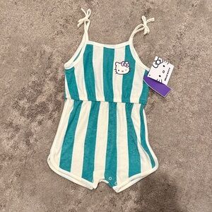 GRAYSON MINI Striped Hello Kitty Romper